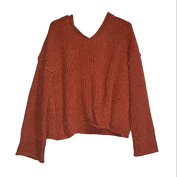 POL Sweaters - POL Burnt Hooded Oversized Hoodie Sweater